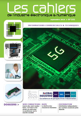 Couverture des Cahiers de l'industrie électronique et du numérique numéro 101 de septembre 2019